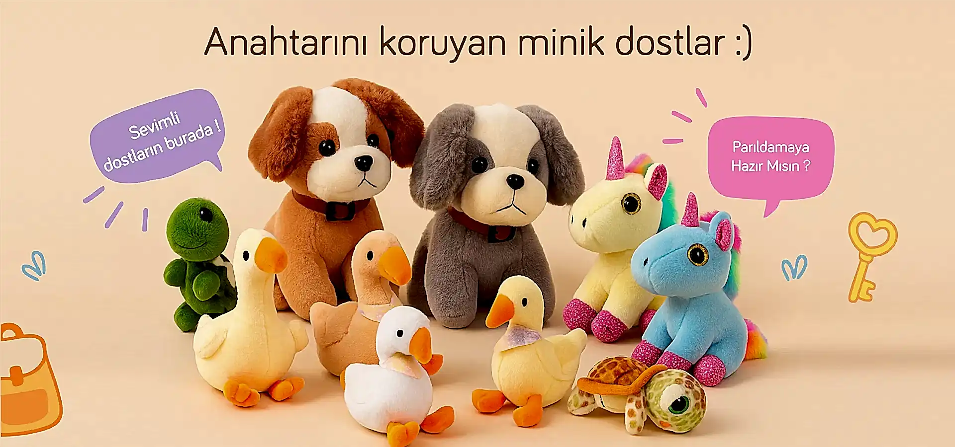 peluş anahtarlık