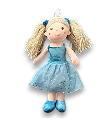 LİNA BEBEK 37 CM MAVİ