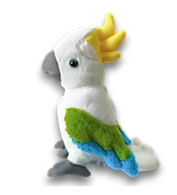 KAKADU PAPAĞAN 30 CM BEYAZ