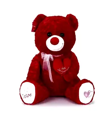 Yumoş Ayı 47 cm Kırmızı