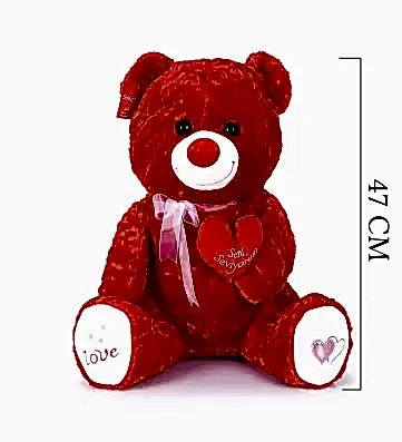Yumoş Ayı 47 cm Kırmızı
