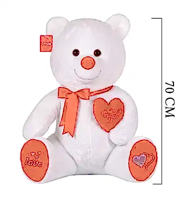 Tıkıl Ayı 70 cm Beyaz