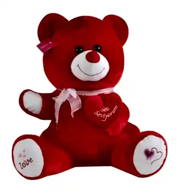 Tıkıl Ayı 70 cm Kırmızı