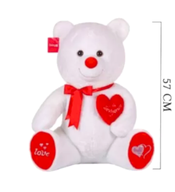 Tıkıl Ayı 57 cm Beyaz