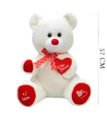 Tıkıl Ayı 57 cm Ekru