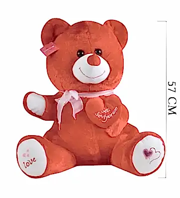 Tıkıl Ayı 57 cm Kırmızı