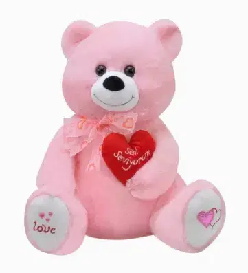 Tıkıl Ayı 70 cm Pembe